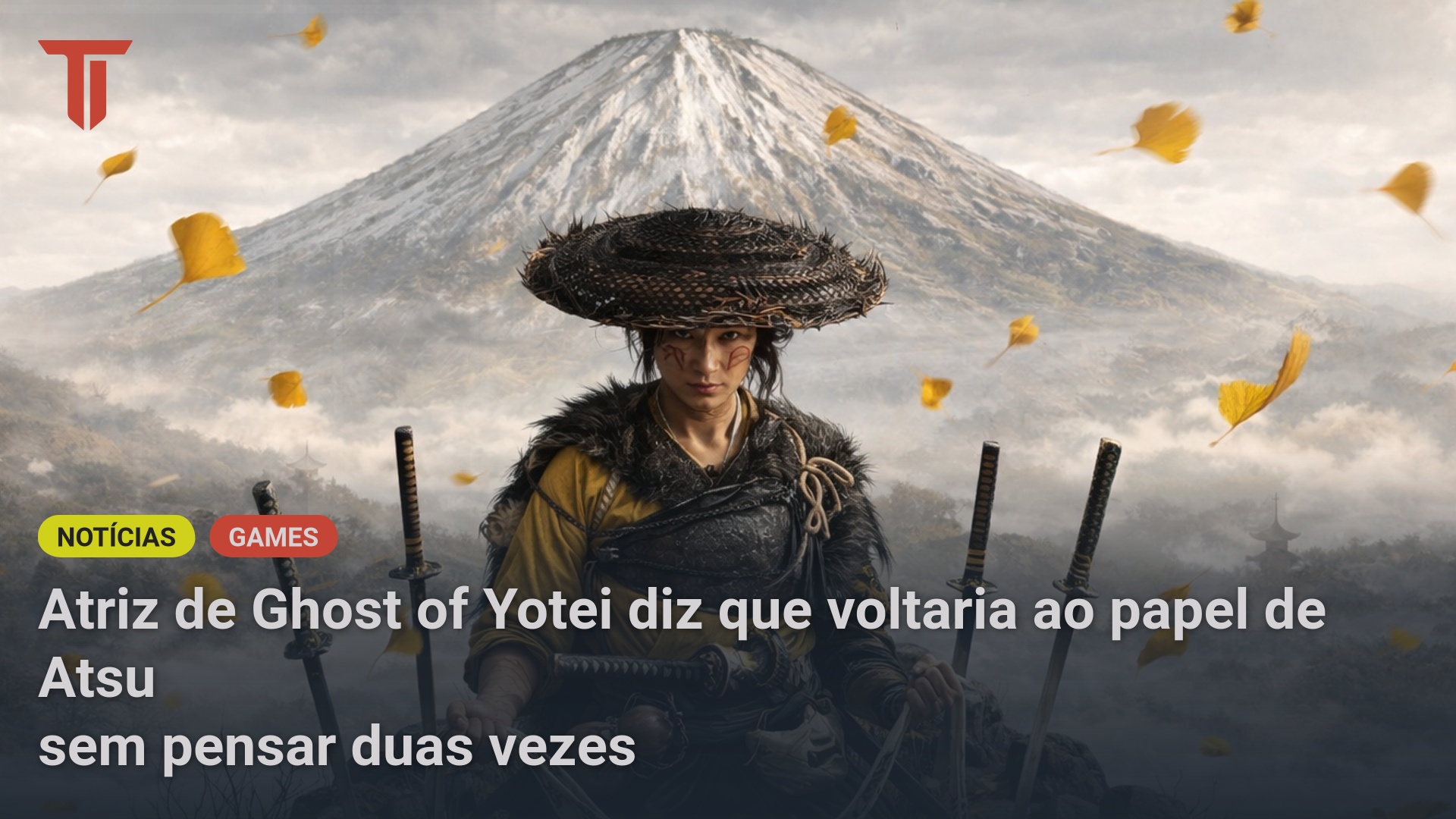 Atriz de Ghost of Yotei diz que voltaria ao papel de Atsu 
sem pensar duas vezes