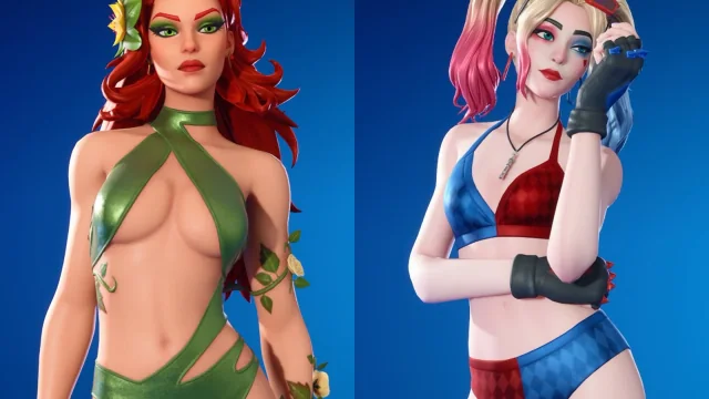 Fortnite restringe novas skins de Arlequina e Hera Venenosa a modos para maiores de 13 anos